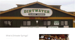 Desktop Screenshot of dirtwatersprings.com